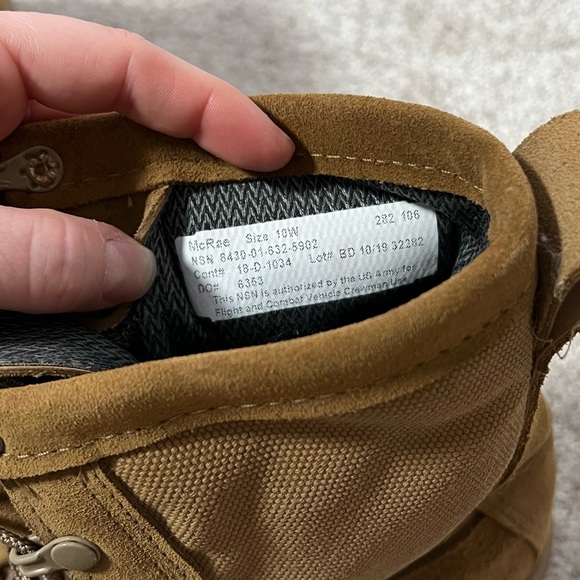 McRae Vibram Mil-Spec Hot Weather Coyote Boot w/ Vibram Sierra Outsole - Picture 4 of 7